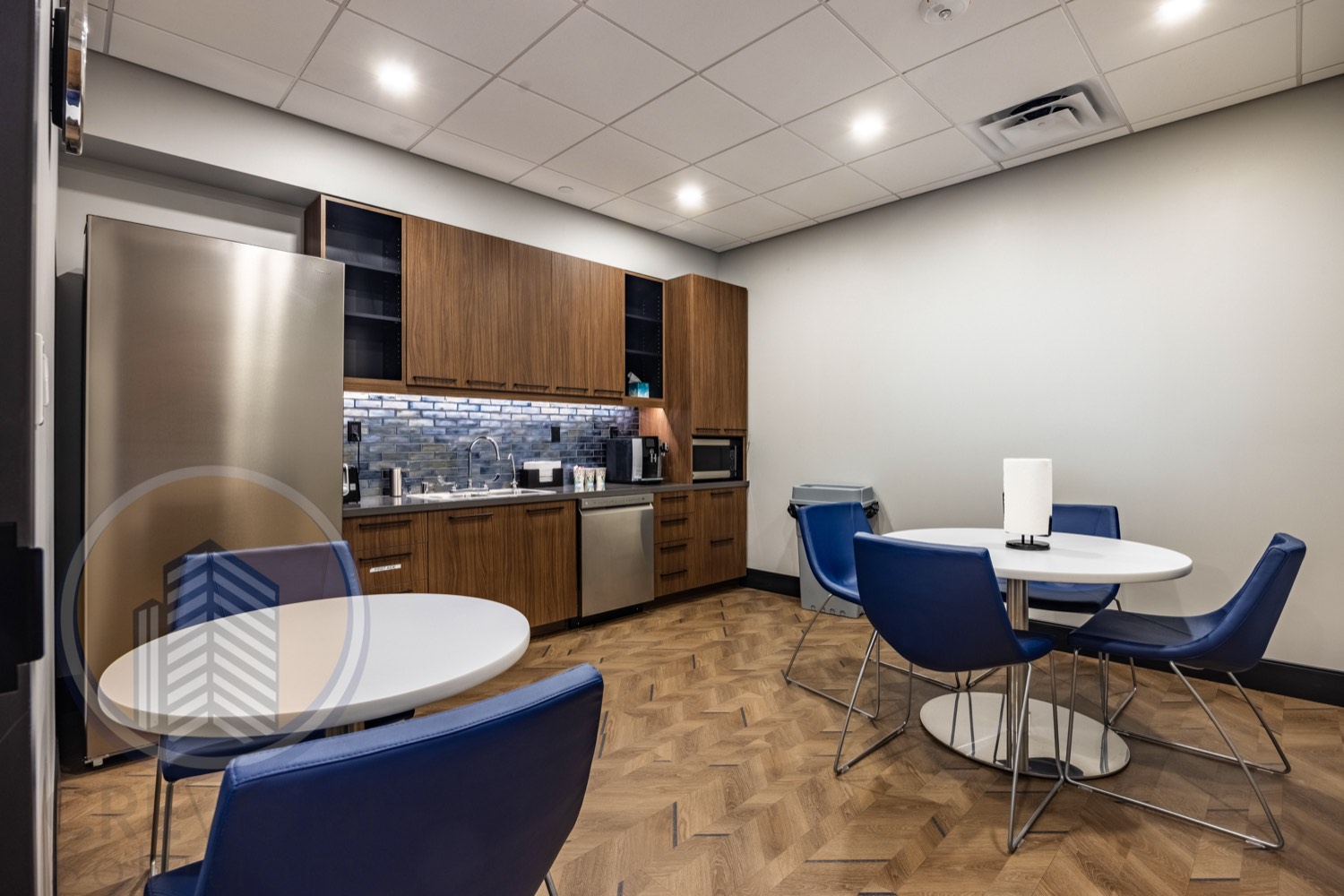 Office kitchen and break room interior